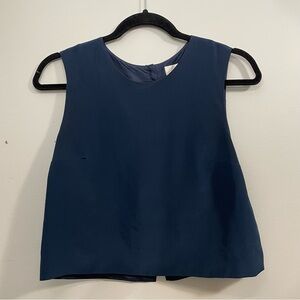 Carleen Silk Cropped Tank